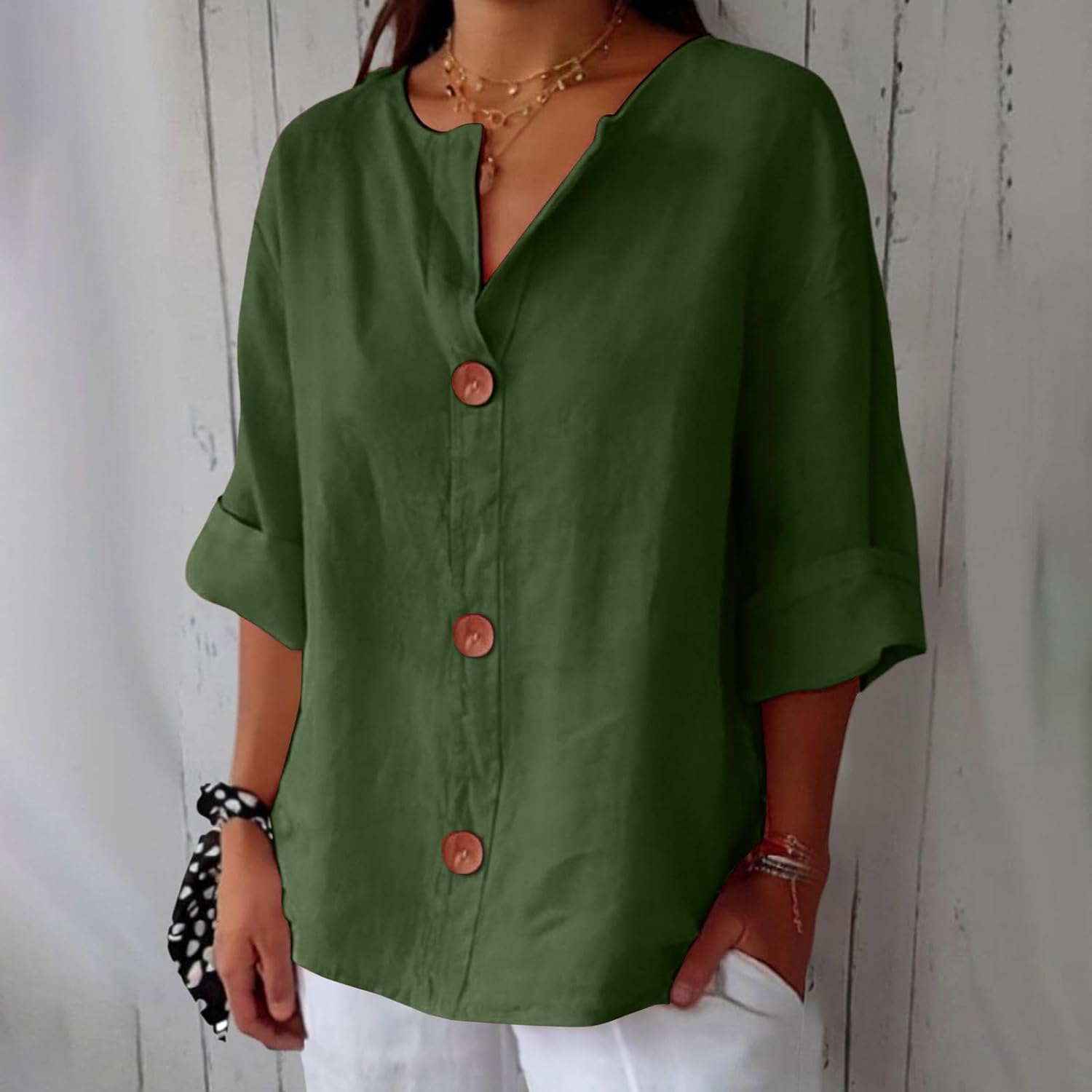 Clara™ | Casual linneblus