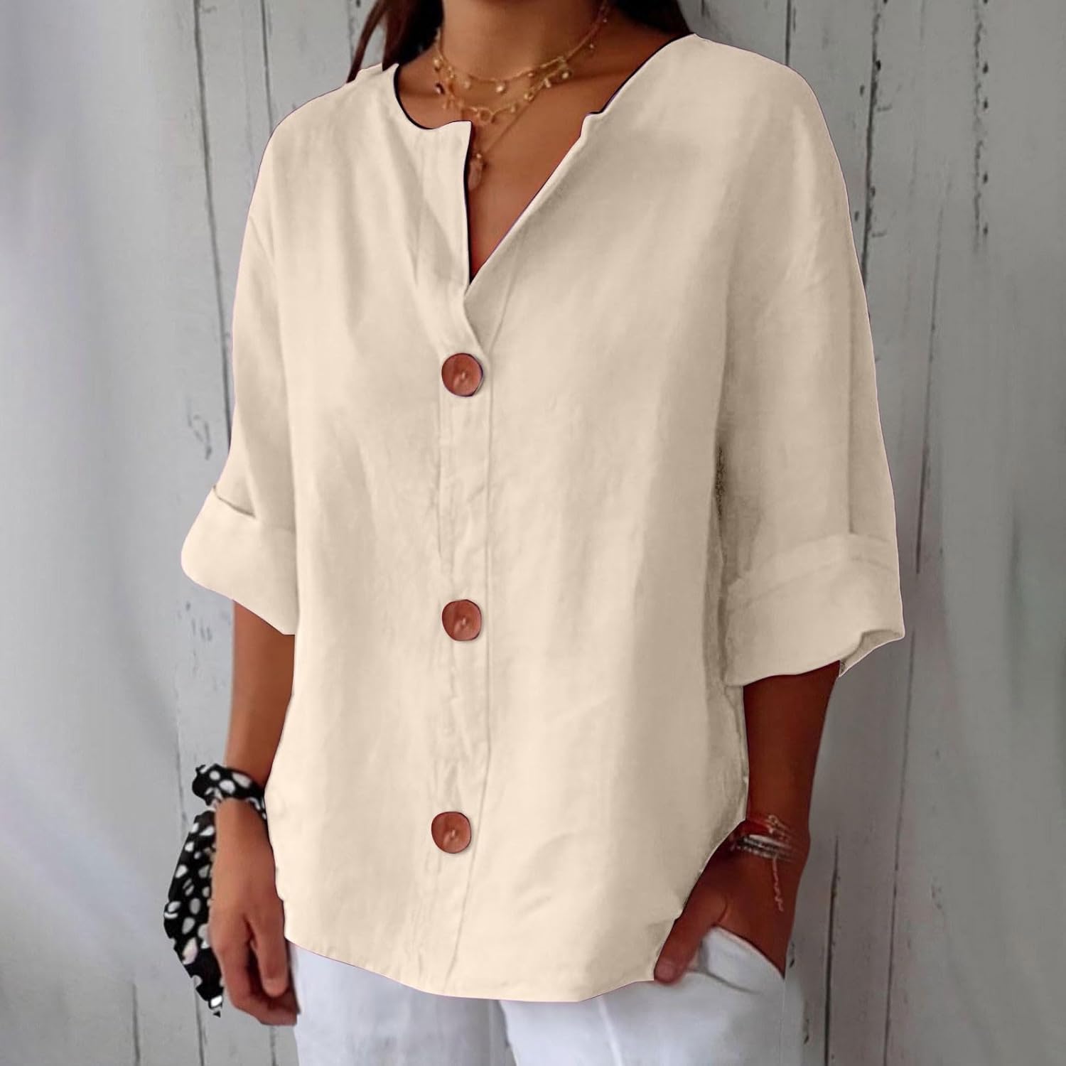 Clara™ | Casual linneblus