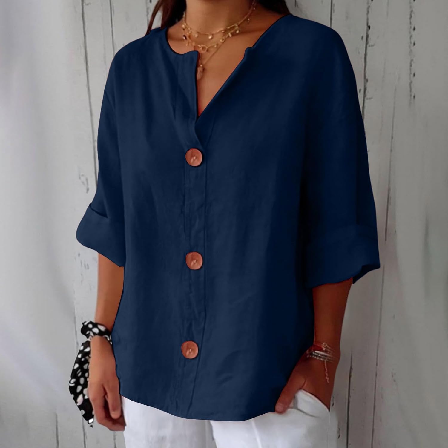 Clara™ | Casual linneblus