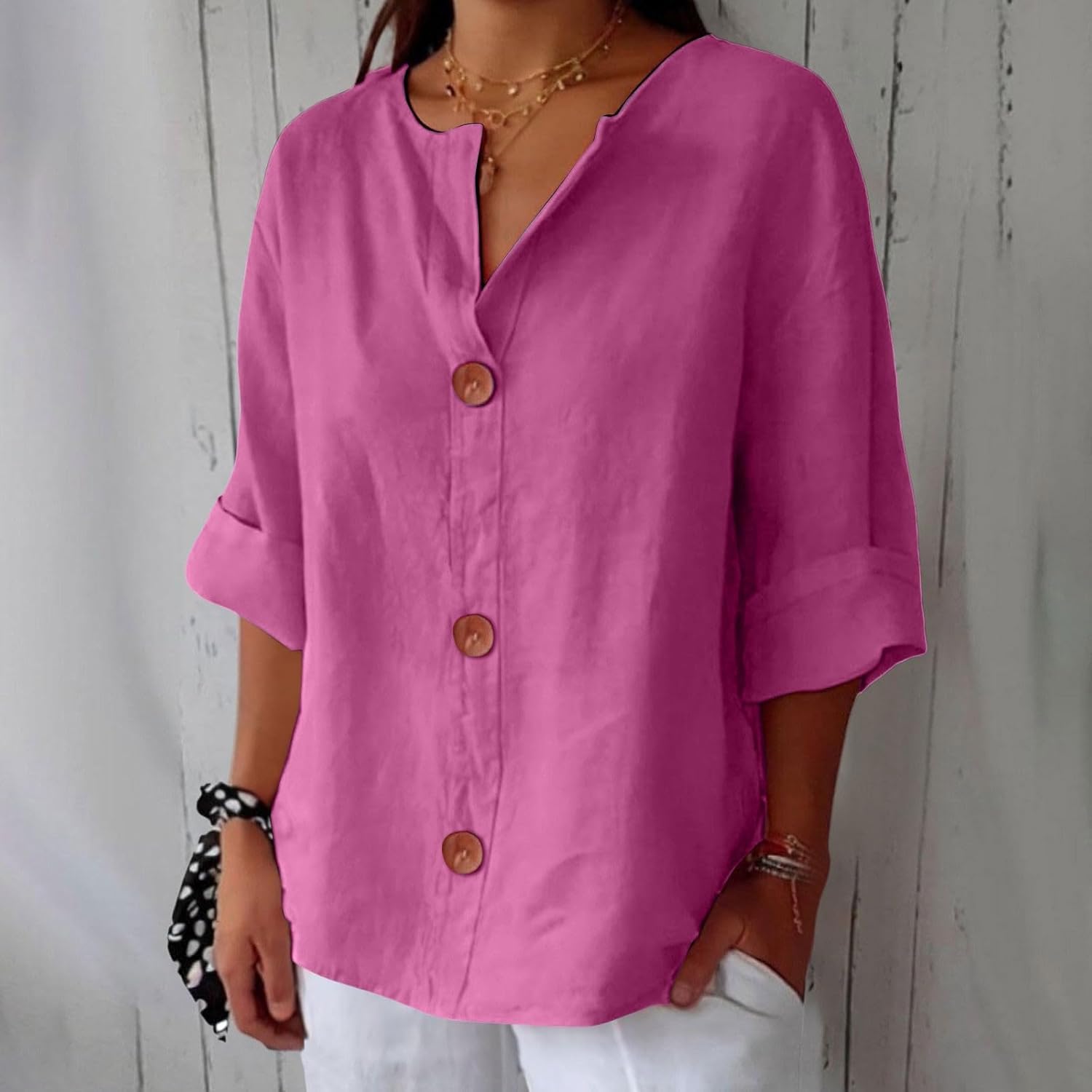 Clara™ | Casual linneblus
