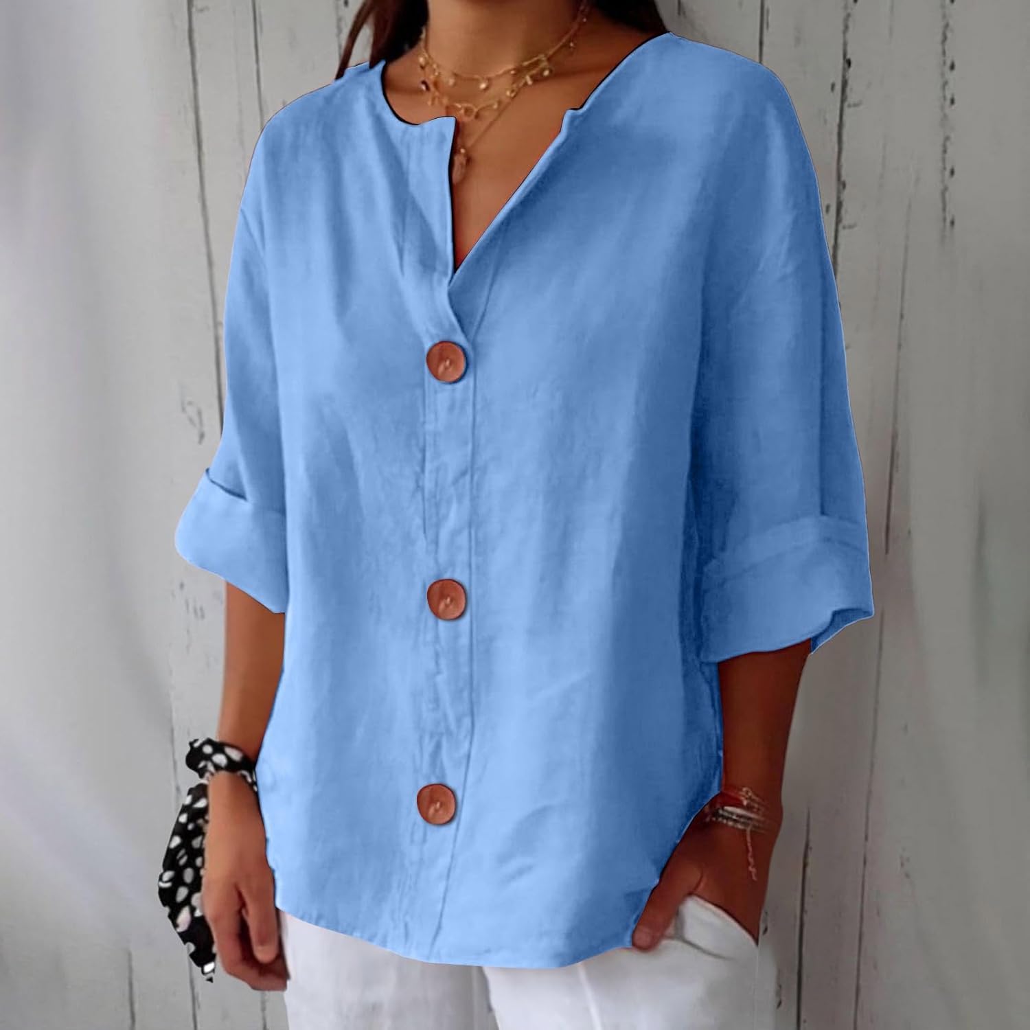 Clara™ | Casual linneblus