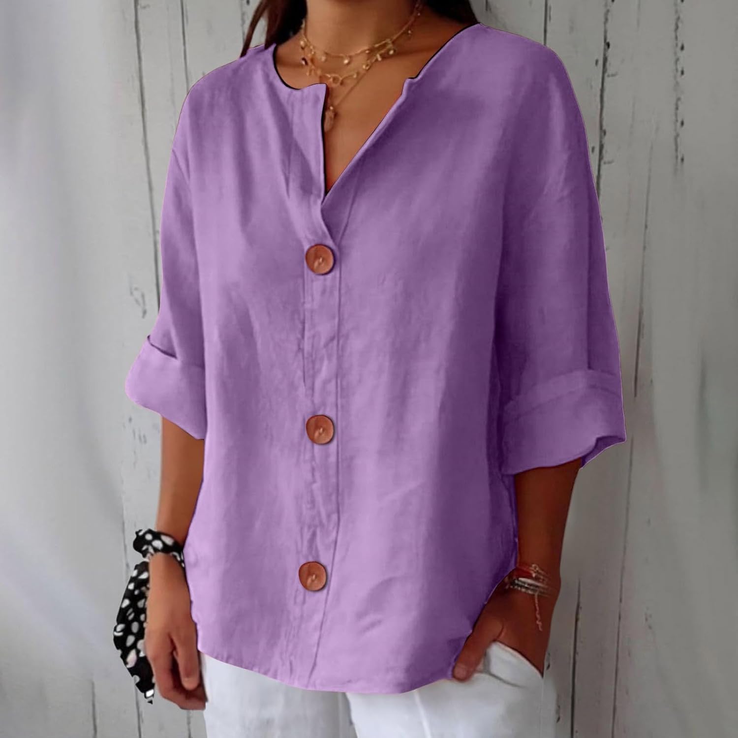 Clara™ | Casual linneblus