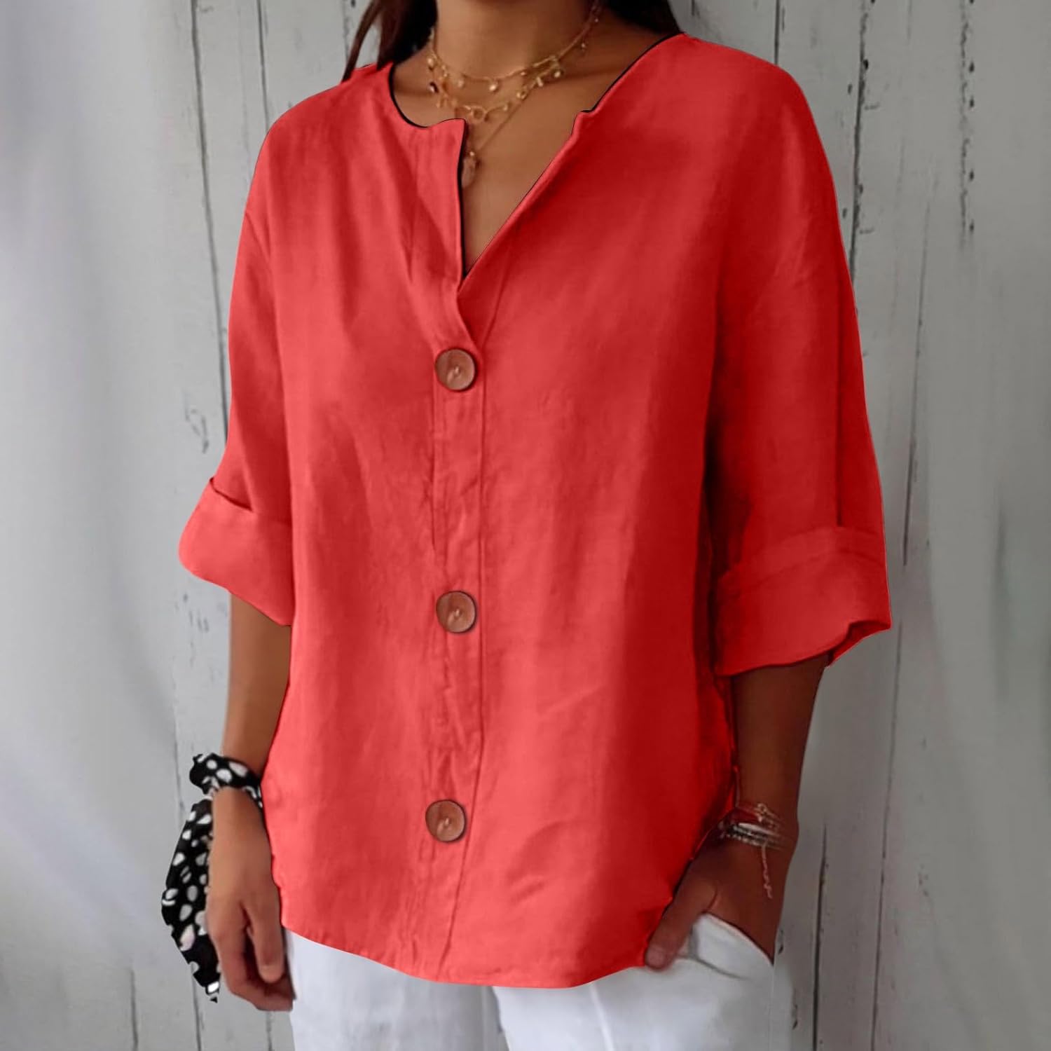 Clara™ | Casual linneblus
